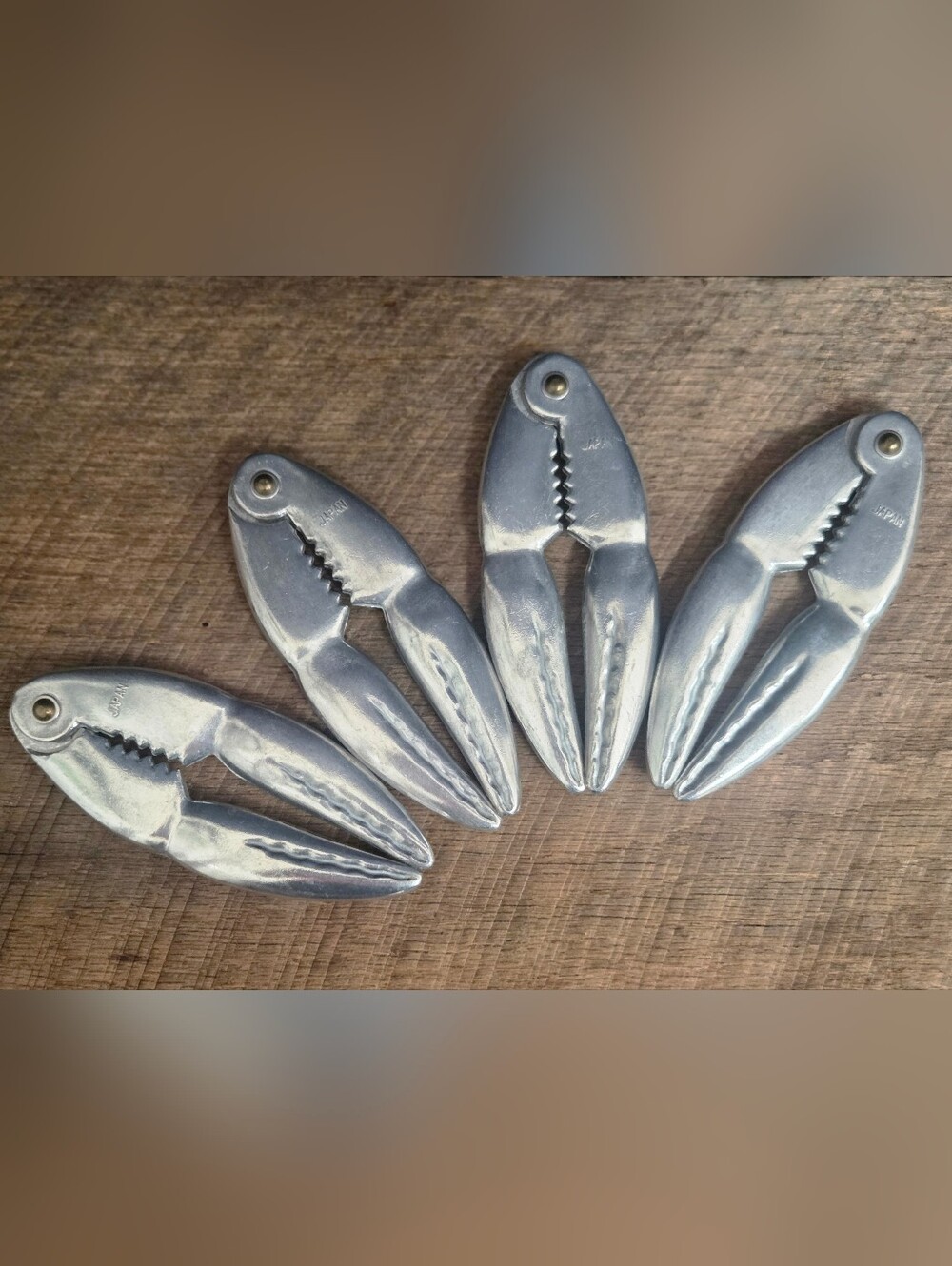 Stainless Steel Lobster Crab Seafood Crackers - Silver - 4 Pack